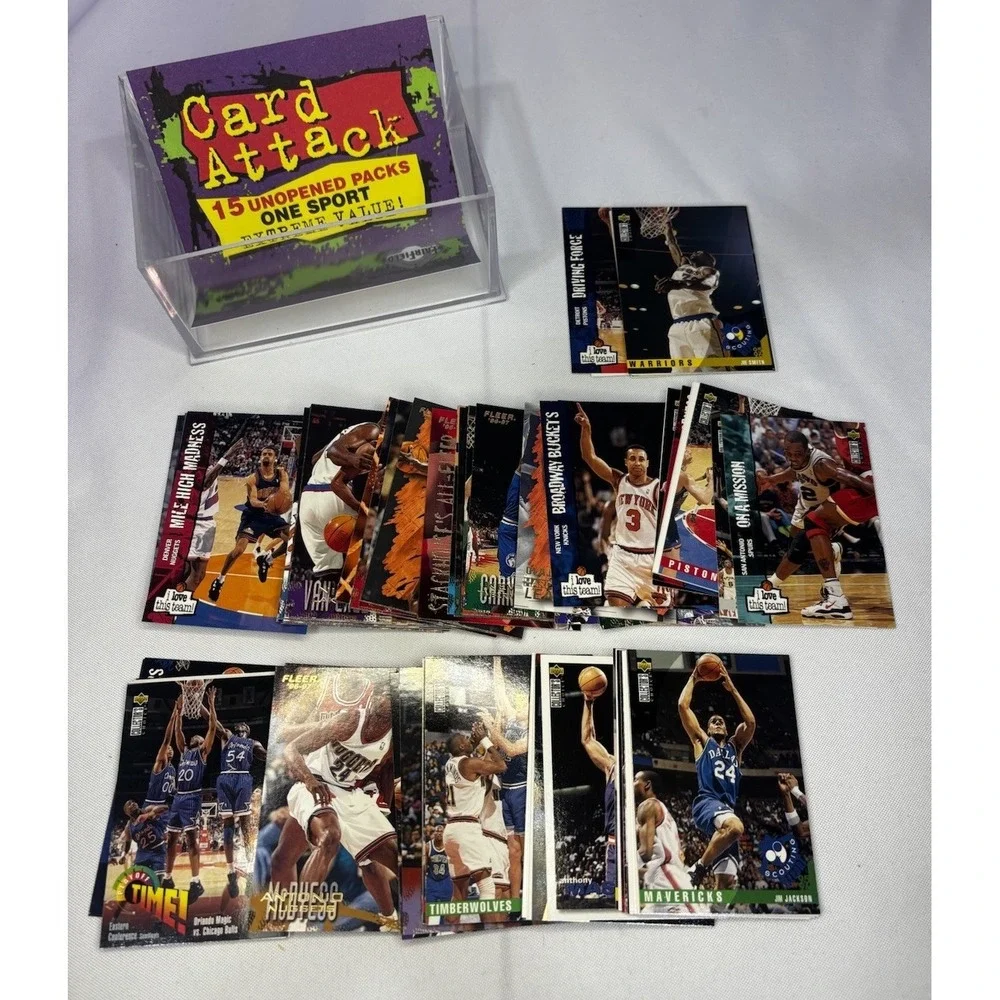 1997 Card Attack 15 opened Packs NBA- The Fairfield‎ Company